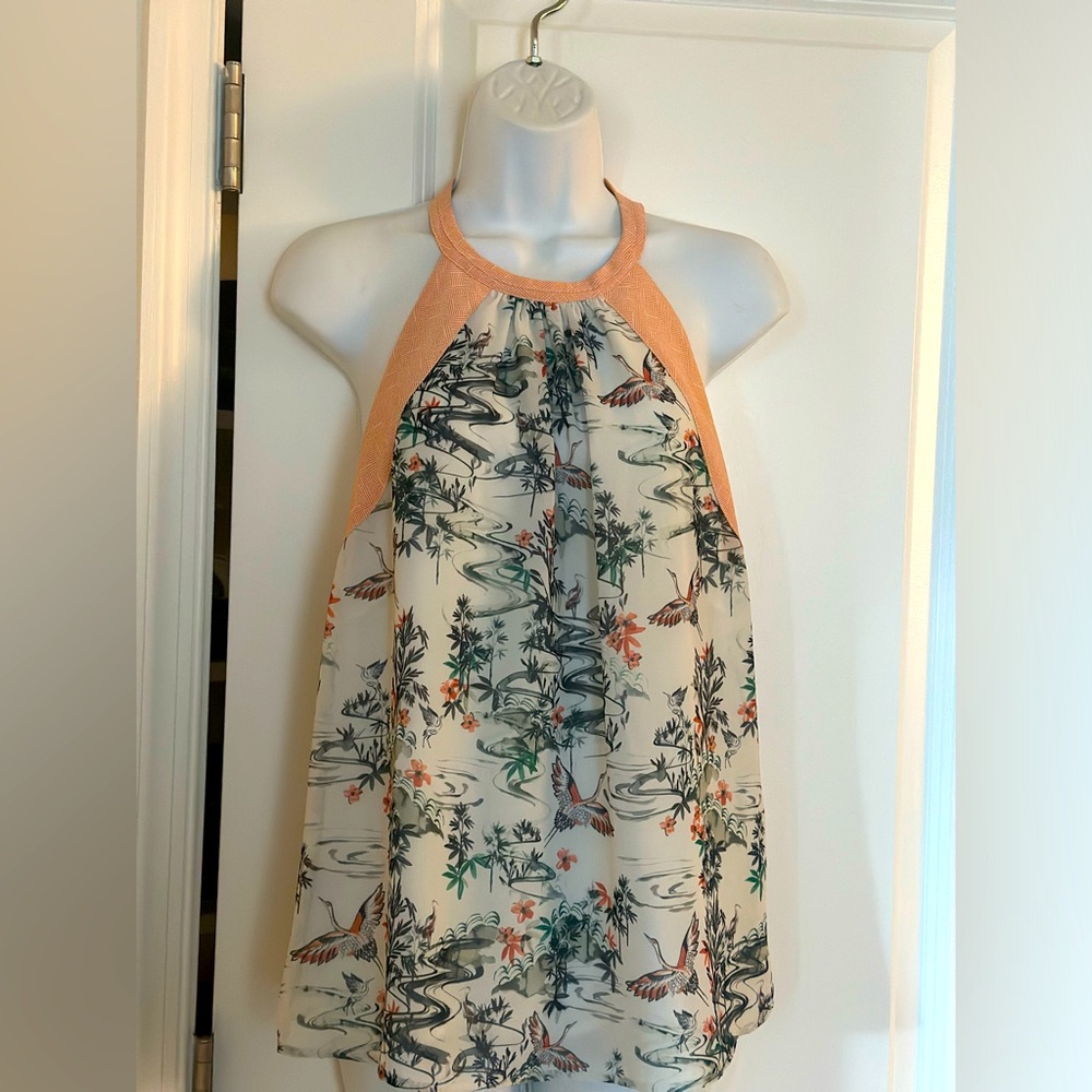Patterned halter top